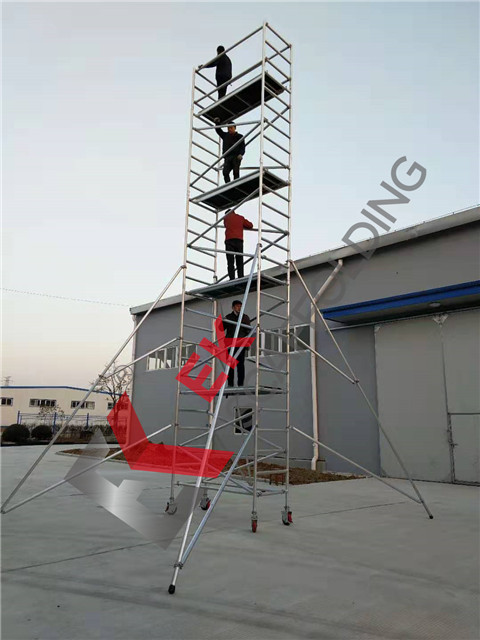 Mobile Arbeitsplattform aus Aluminium Aluminium Gerüstturm
