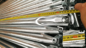 Feuerverzinkte HDG Ringlock Gerüst Diagonalstrebe